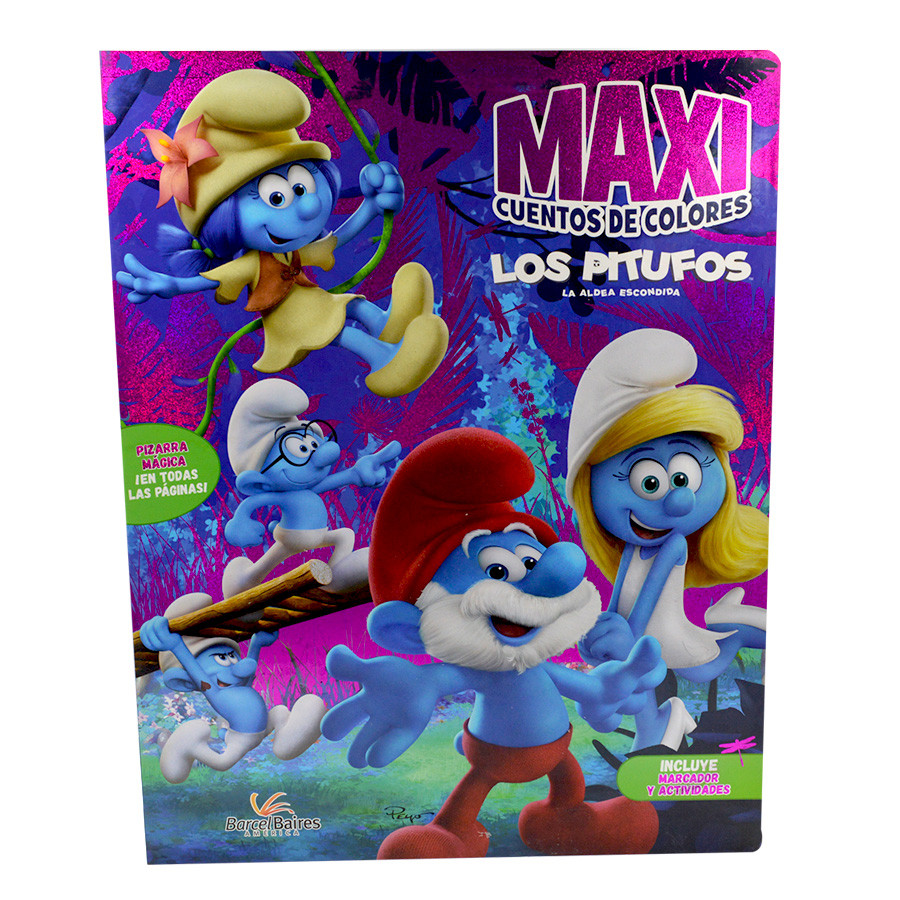 MAXI CUENTO DE COLORES - LOS PITUFOS.